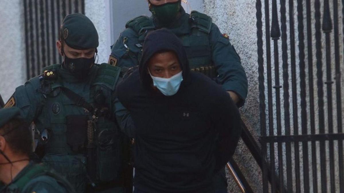 Uno de los traslados del Melillero a los juzgados.