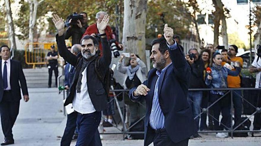 Jordi Sànchez i Jordi Cuixart van a declarar a l&#039;Audiència Nacional