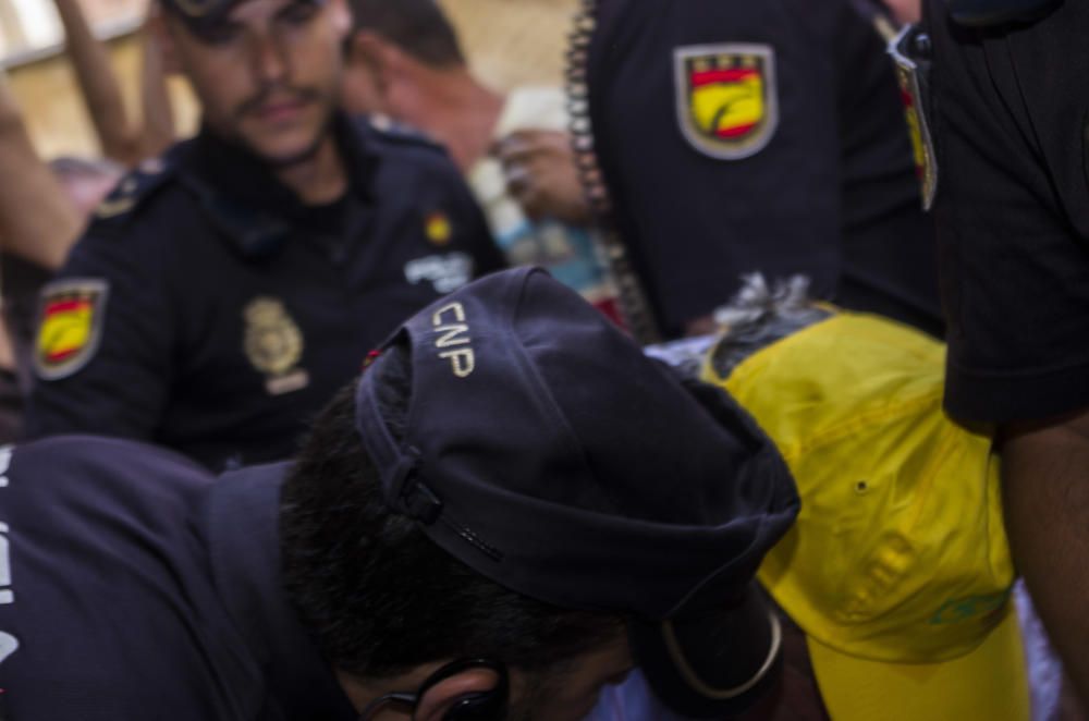 Tensión en la protesta de los agricultores