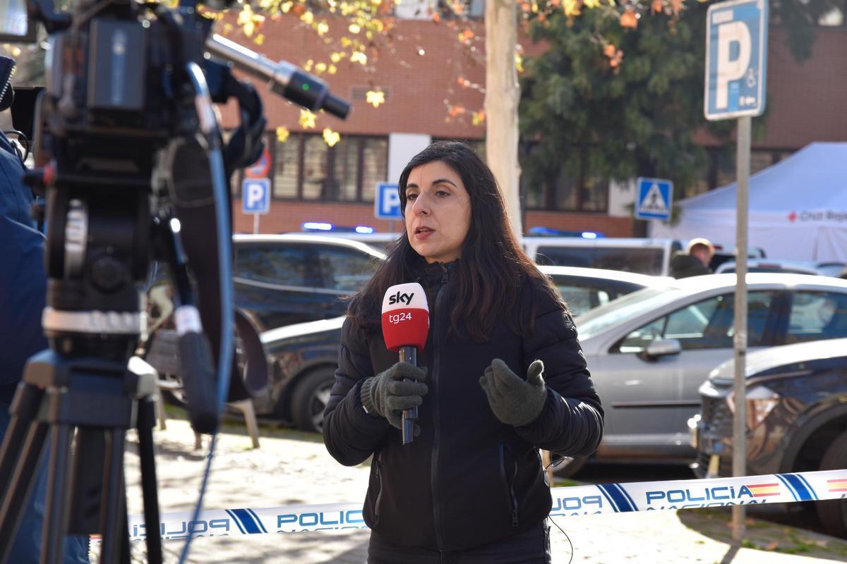 Giuliana De Vivo retransmitiendo en directo