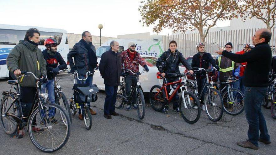 Los taxistas se pasan a las bicis