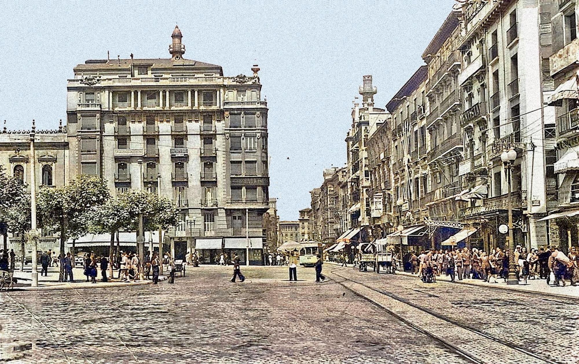 Así Zaragoza en los años 40, en imágenes