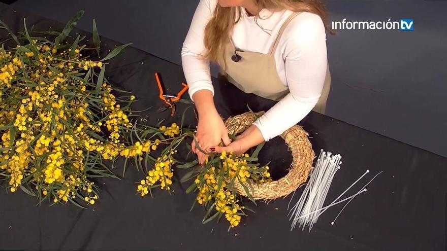 Taller Creativo explica cómo hacer una corona de flores