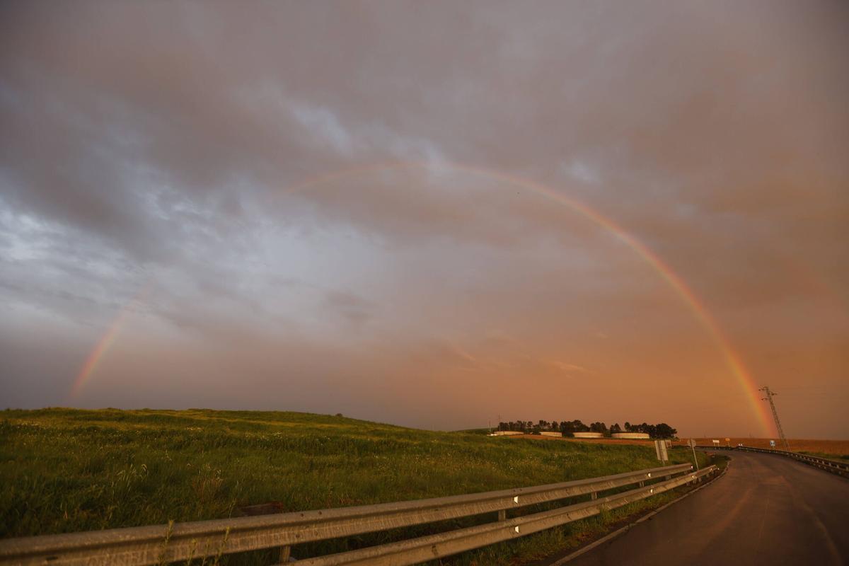 El espectacular doble arcoiris que ha cruzado Córdoba