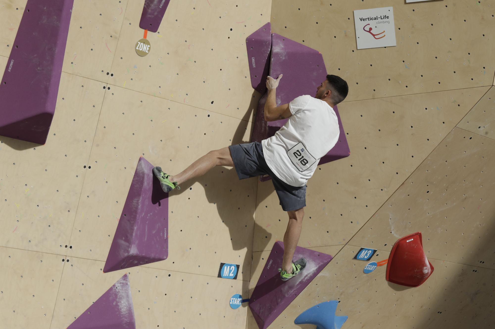 Así se vivió la primera prueba de la Copa de España de escalada en Oviedo