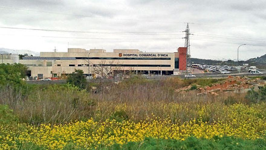 Fotografia del Hospital tomada desde el punto aproximado donde se habilitará el andén.