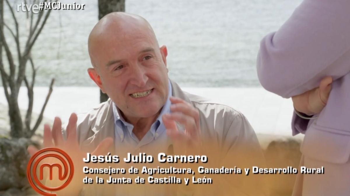 Jesús Julio Carnero en el programa de Masterchef Junior rodado en el Lago de Sanabria.