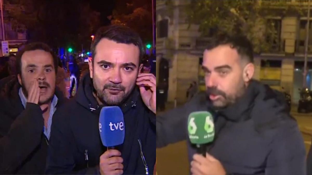 Reporteros de laSexta y TVE