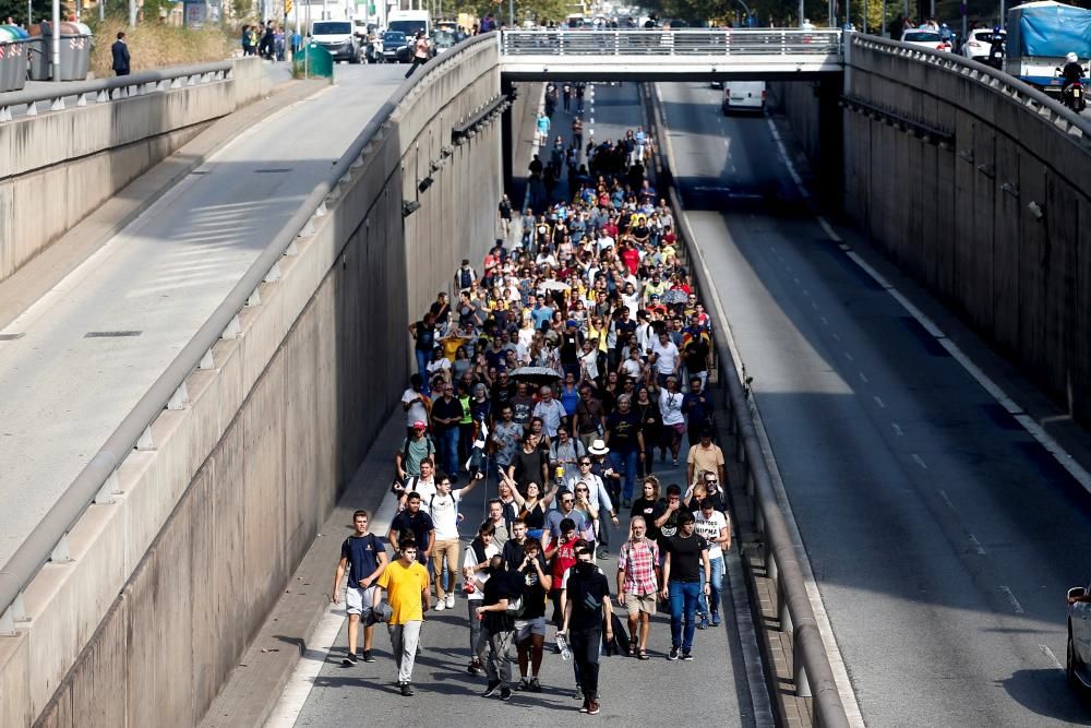 Tensión en El Prat tras la sentencia del ''procés''