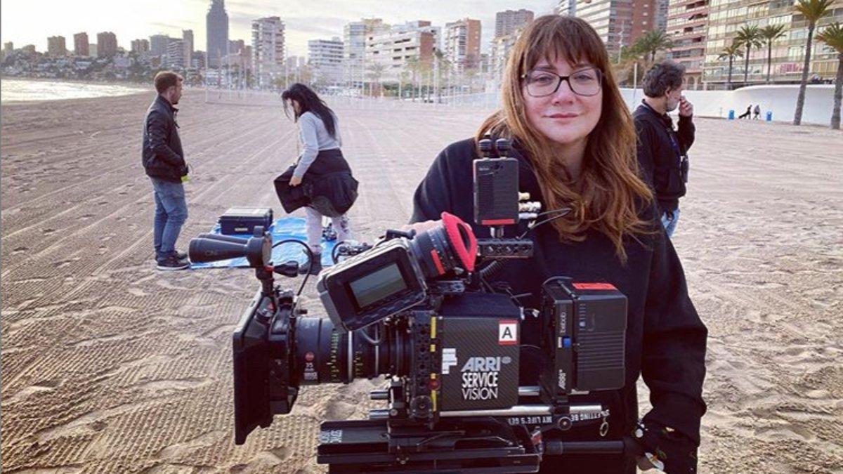 Isabel Coixet, en el rodaje de 'Nieva en Benidorm'.