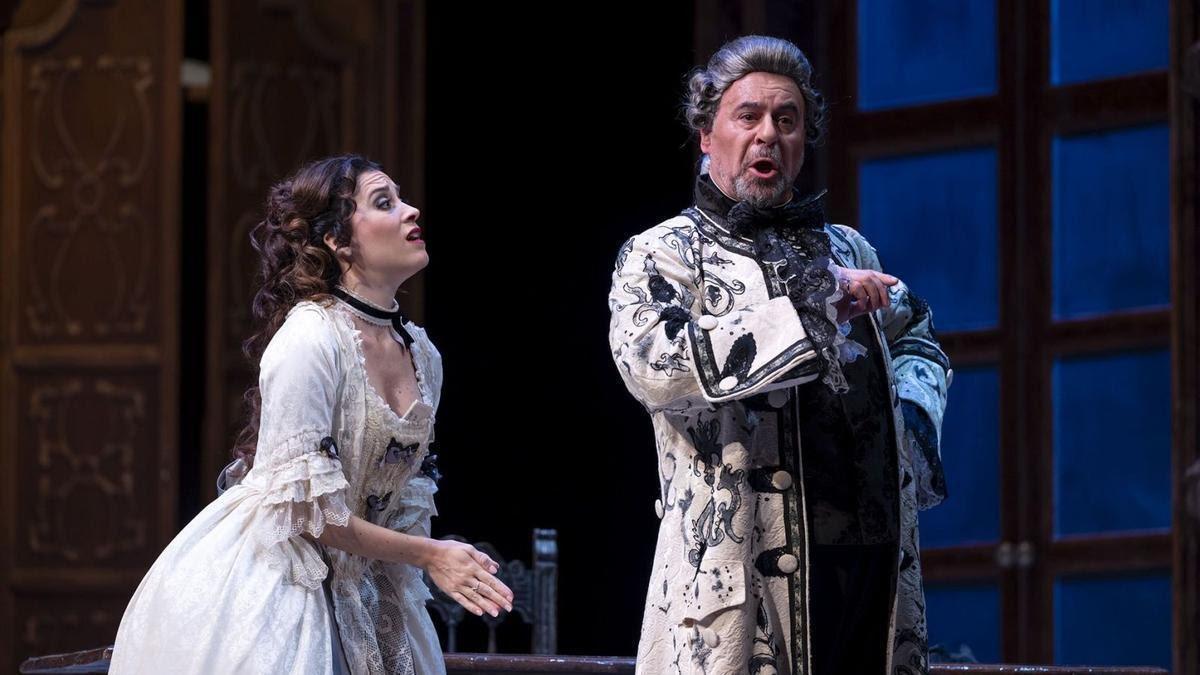 Imagen de uno de los ensayos de la ópera en el Cervantes.