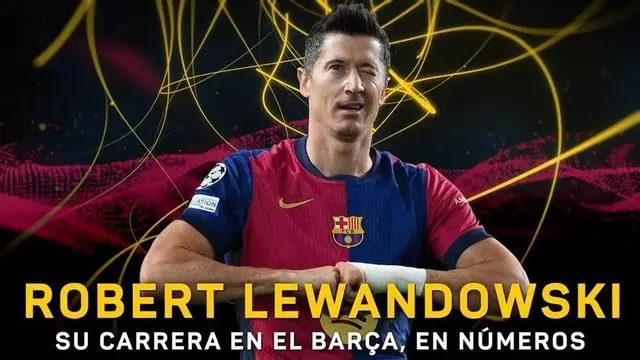 La carrera de Lewandowski en el Barça, en números