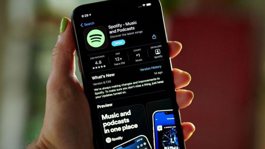 La aplicación de Spotify en la ‘App Store’ de Apple. |  // GABBY JONES