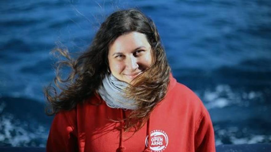 Leticia Cabo, voluntaria de la ONG Proactiva Open Arms.