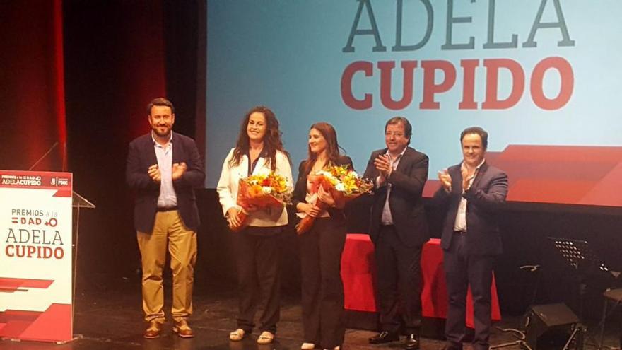 Carla Antonelli y Fademur reciben los Premios Adela Cupido a la Igualdad del PSOE de Badajoz