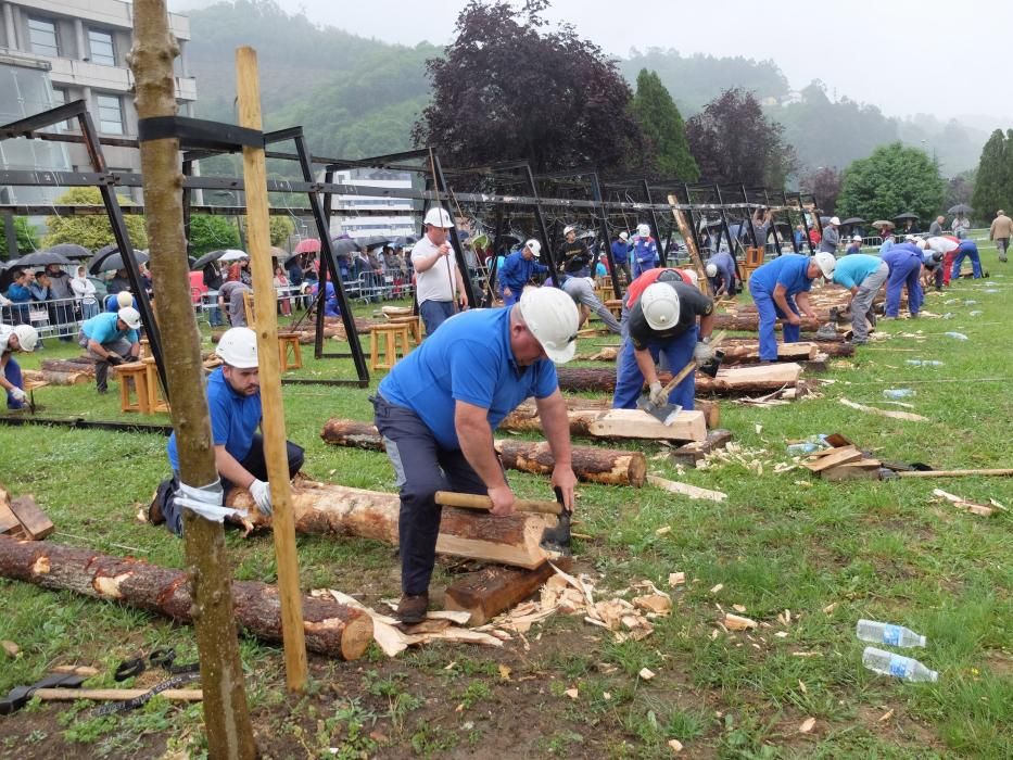 XXVIII Concurso Nacional de Entibadores Mineros en las fiestas de San Juan de Mieres