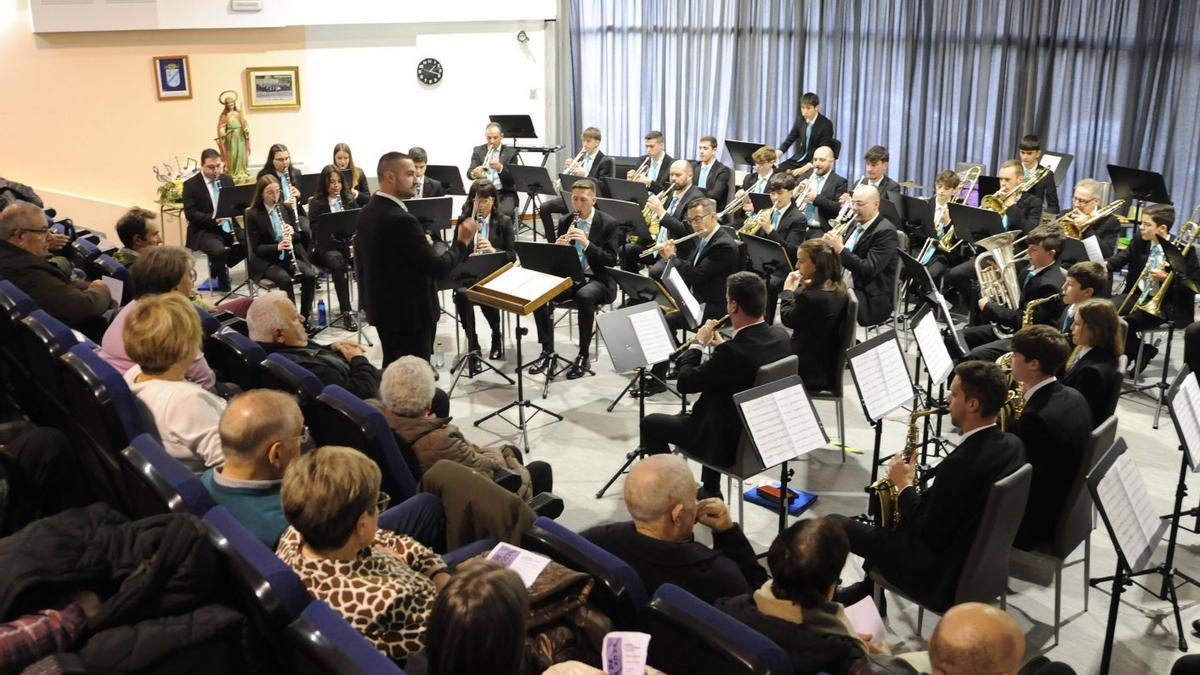 Concierto de la formación musical, el mes pasado, por Santa Cecilia.