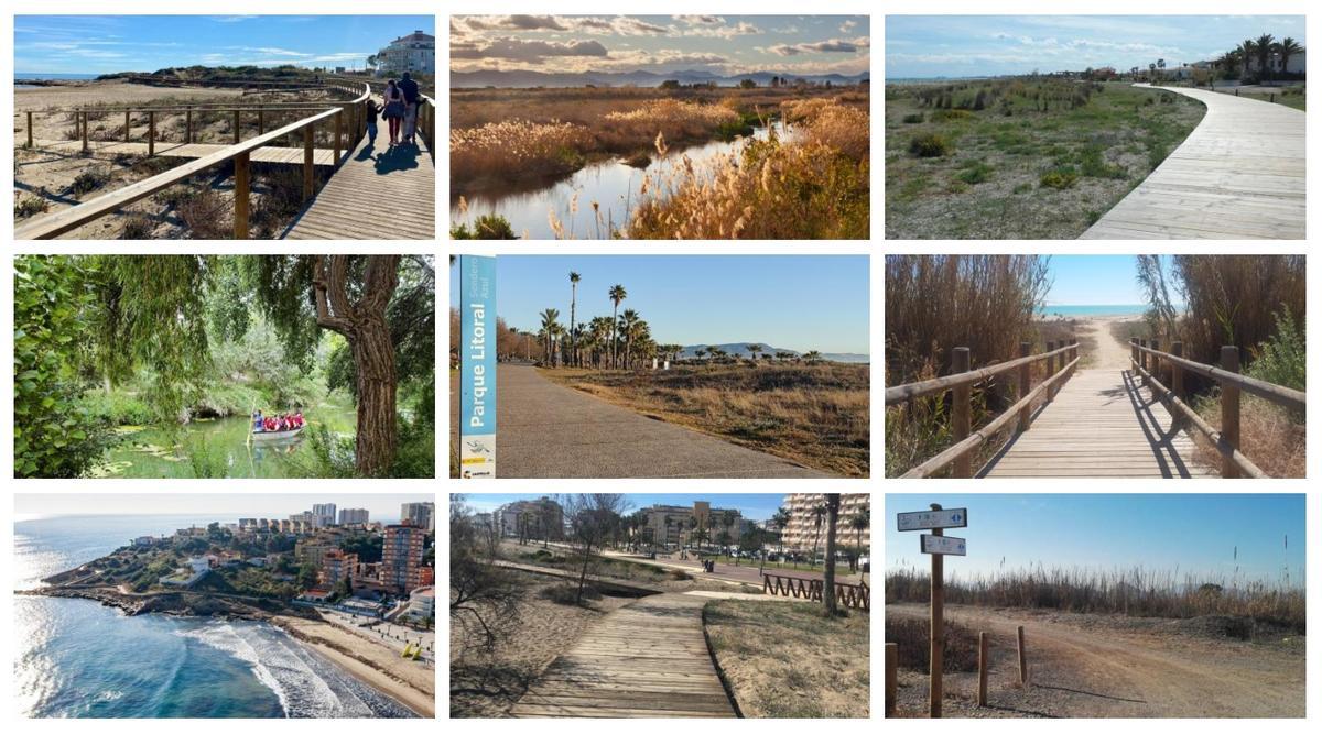 Nueve de los diez senderos azules que atesora la provincia de Castellón.