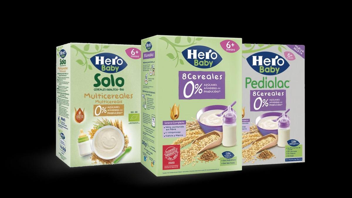 Cereales Hero Baby con 0% cereales añadidos ni producidos 