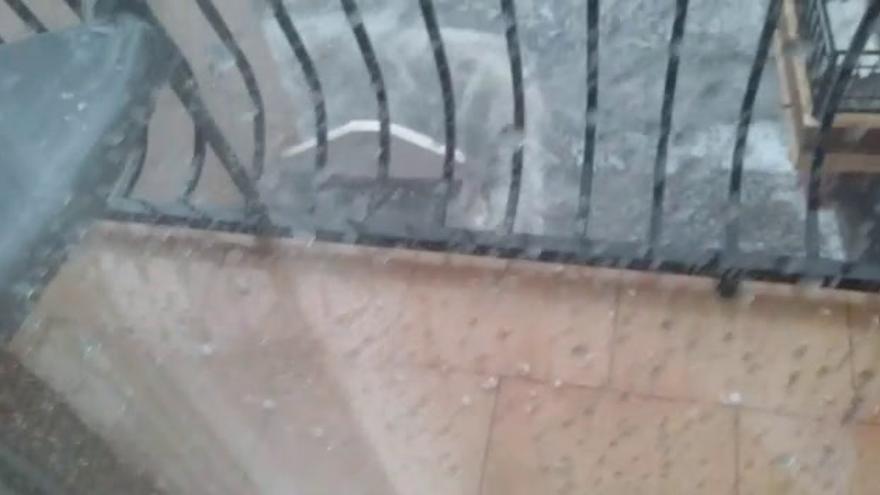 Fuerte granizada en Teresa