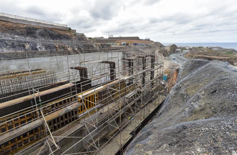 Panorámica de las obras de la circunvalación en el enlace con la autovía del norte