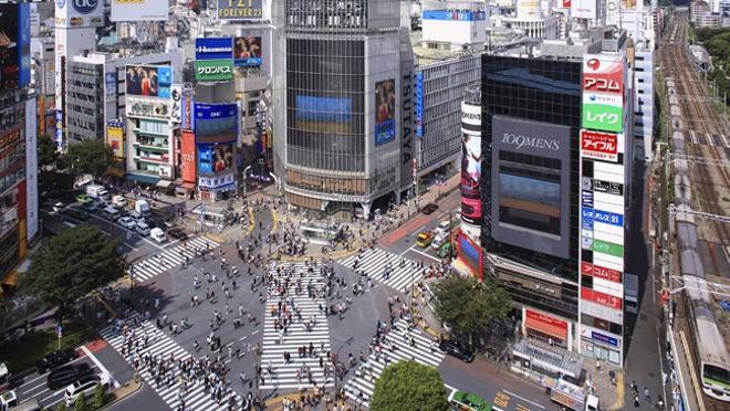 El famoso cruce de Shibuya