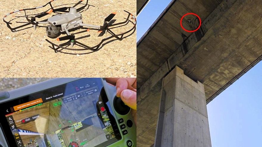 La autopista AP-7 de la Costa del Sol despliega drones para la inspección técnica de sus viaductos