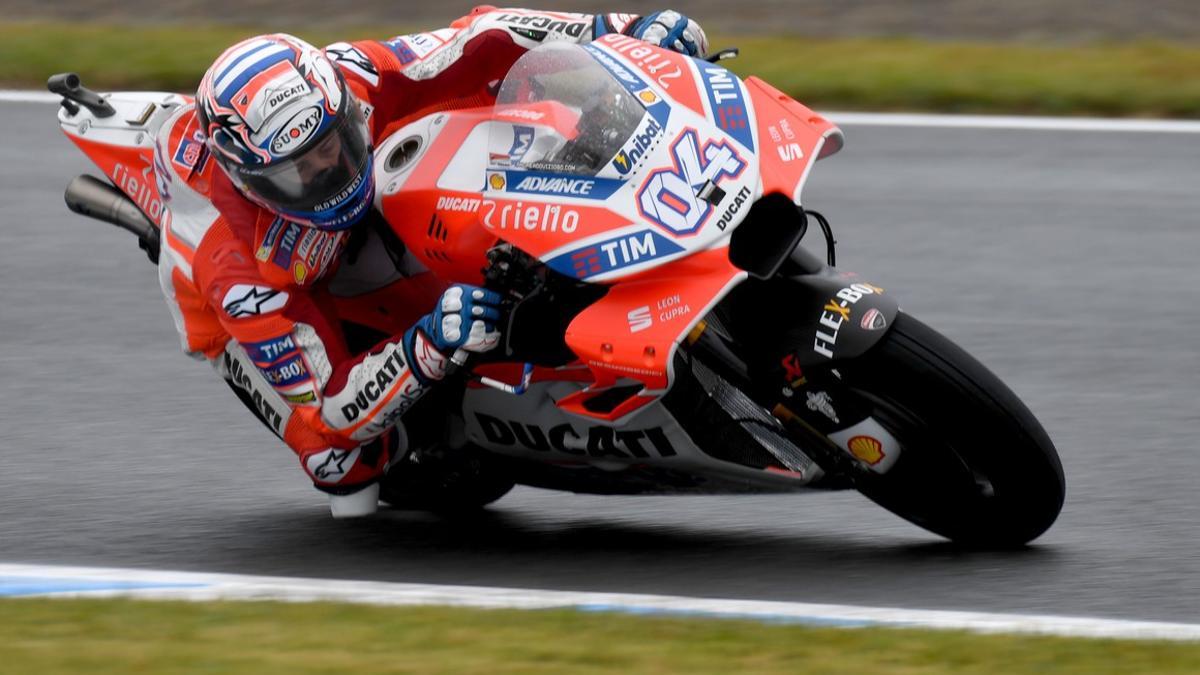 Andrea Dovizioso, en el circuito de Motegi.