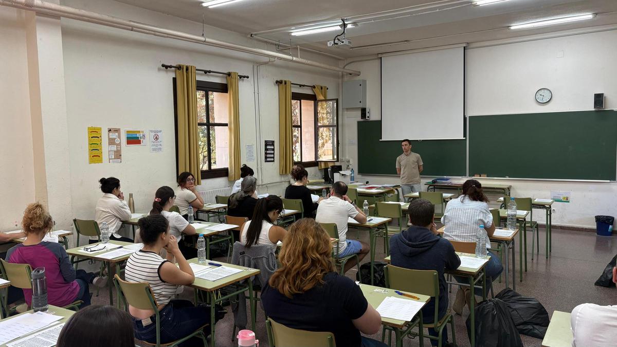 Examen de una oposición.