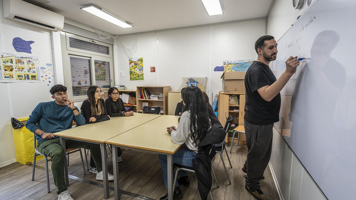 Una escuela de l'Hospitalet de Llobregat.
