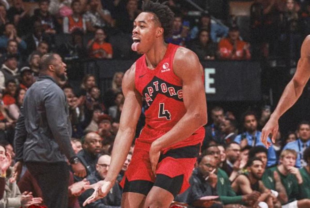 Los Raptors celebran una importante victoria