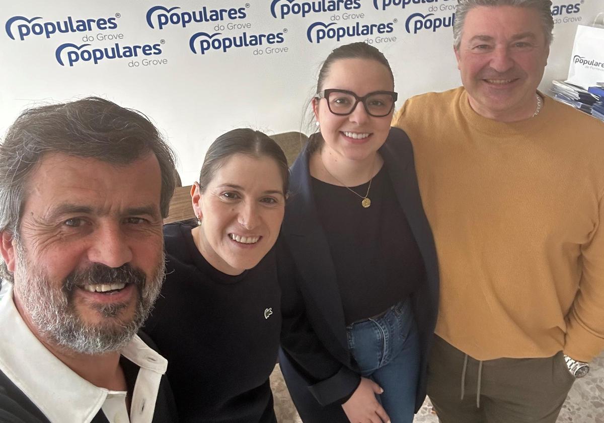 Santi Mariño, Carolina Otero, Laura Domínguez y Joaquín Prol.