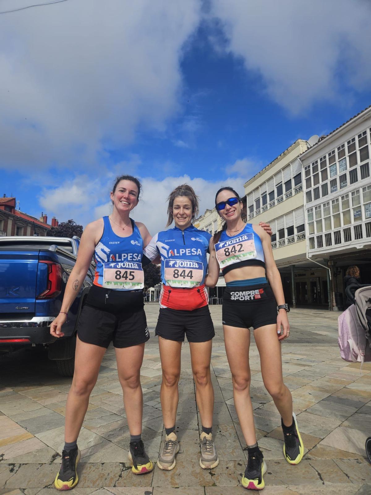 Las féminas del CA Gandia Alpesa en el Nacional de Trail Running