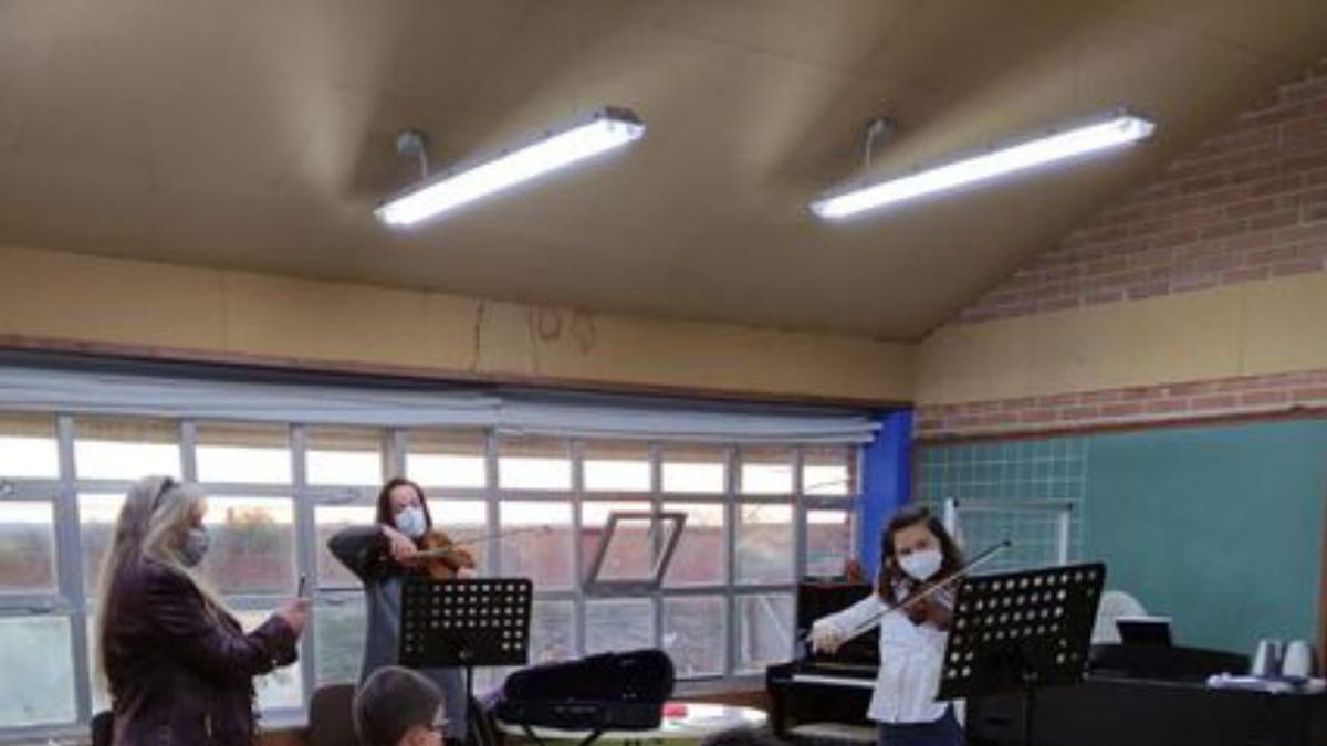 Una de las aulas de la Escuela de Música. | E. P.