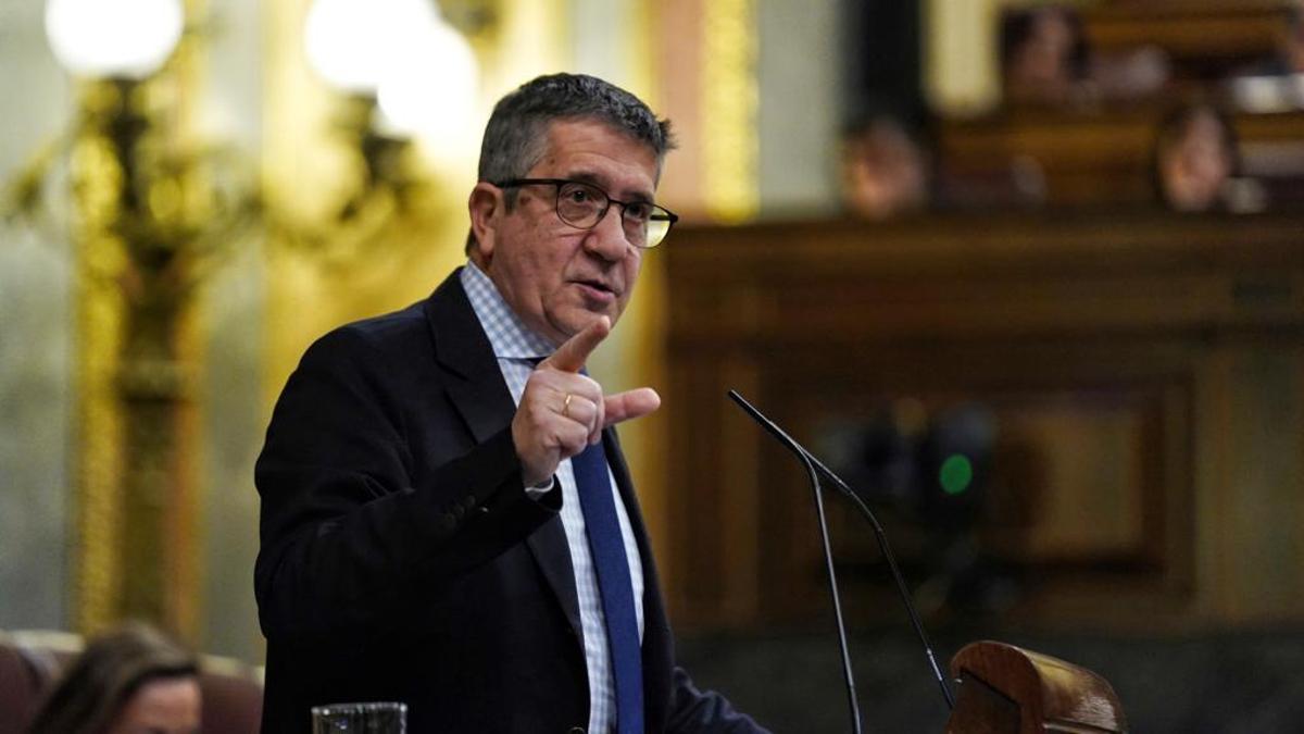 El portavoz del PSOE en el Congreso, Patxi López