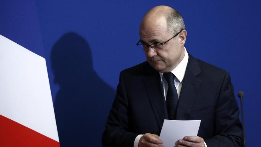 El primer ministre francès, en el moment d&#039;anunciar la seva dimissió