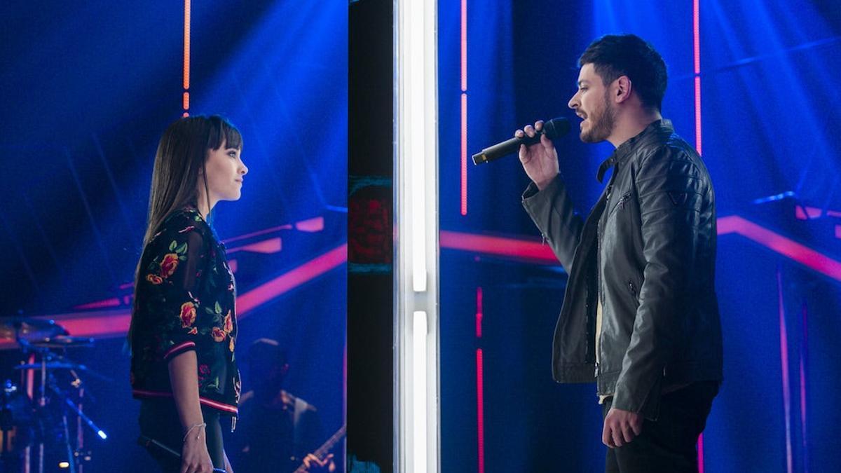 Aitana y Cepeda en la OT Fiesta