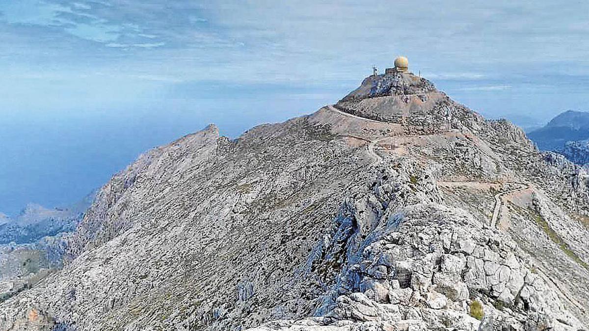 Imagen de la cima del Puig Major