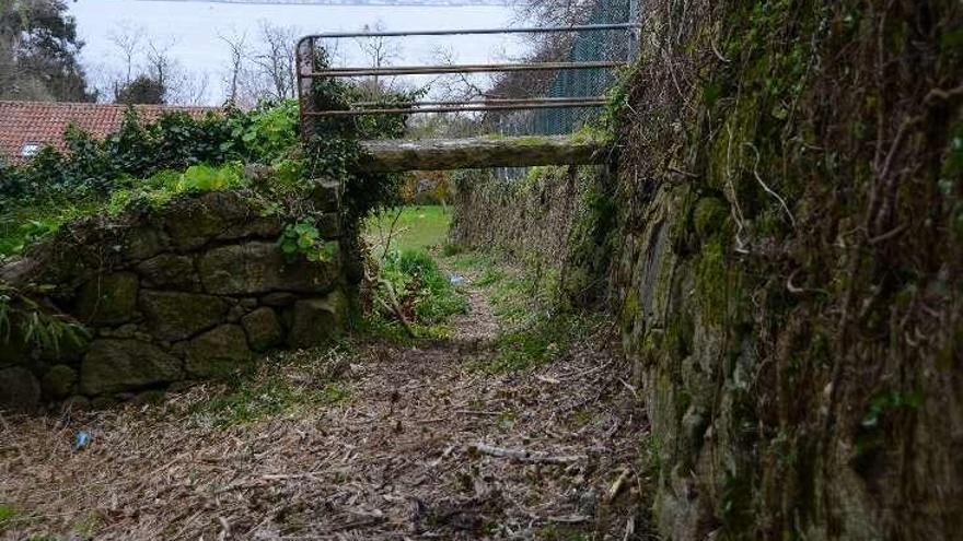 Un puente une los dos terrenos de Castroviejo. // G.N.