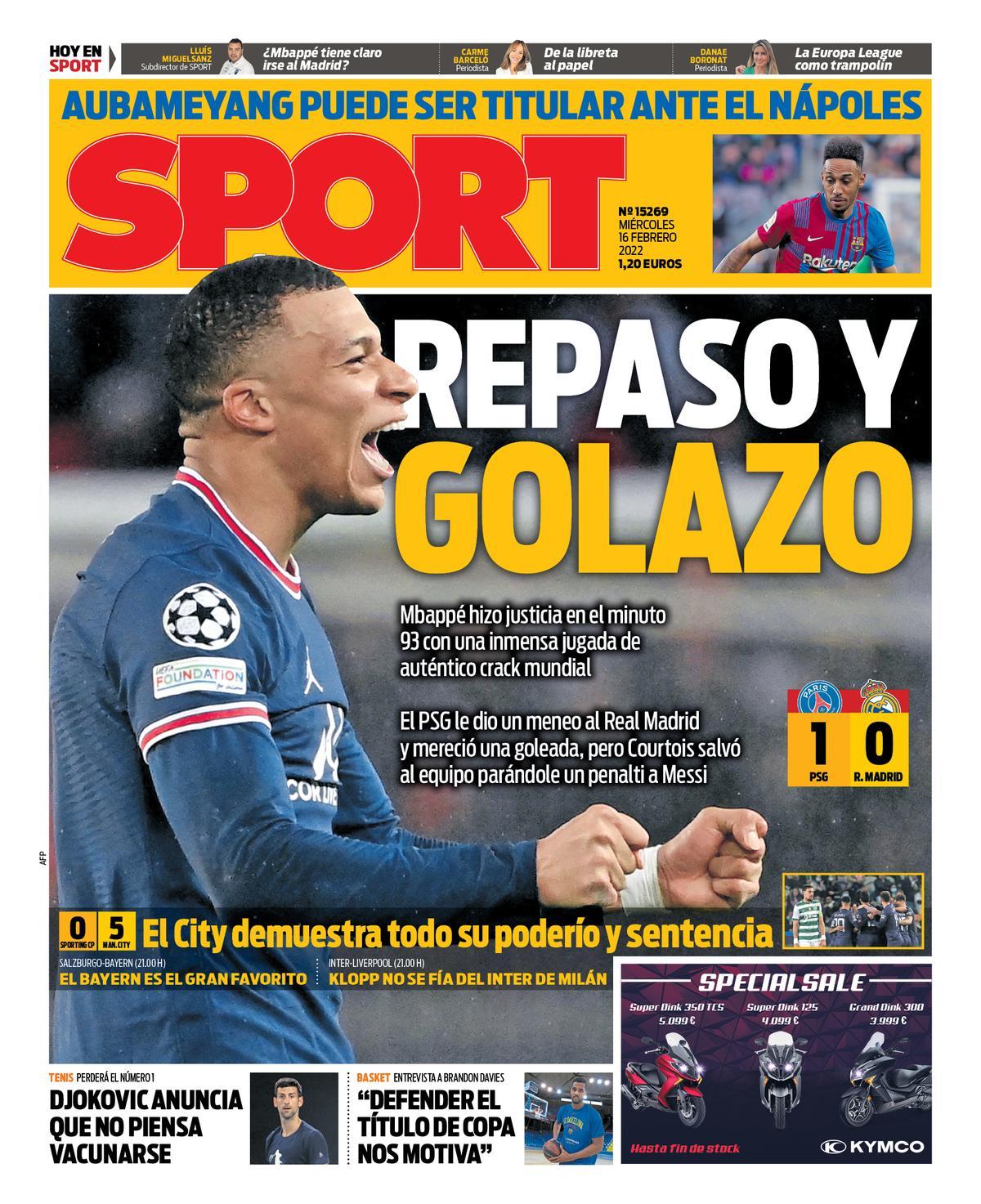 Portada SPORT