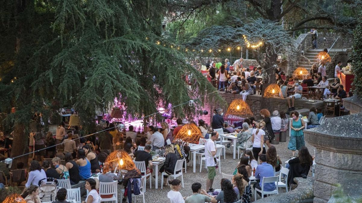 Pla general de la zona del Village del festival Tempo Girona en una imatge d&#039;arxiu cedida a l&#039;ACN el 27 de juliol de 2021. (Horitzontal)