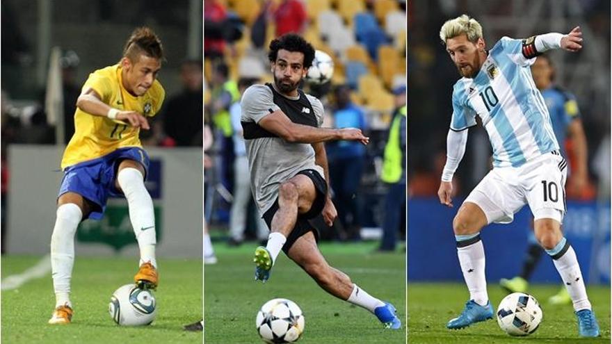 Neymar, Salah y Messi, algunos de los mejor pagados.