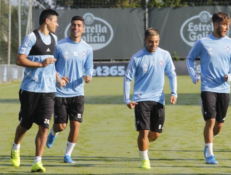 El Celta se ejercita en A Madroa para continuar la pretemporada