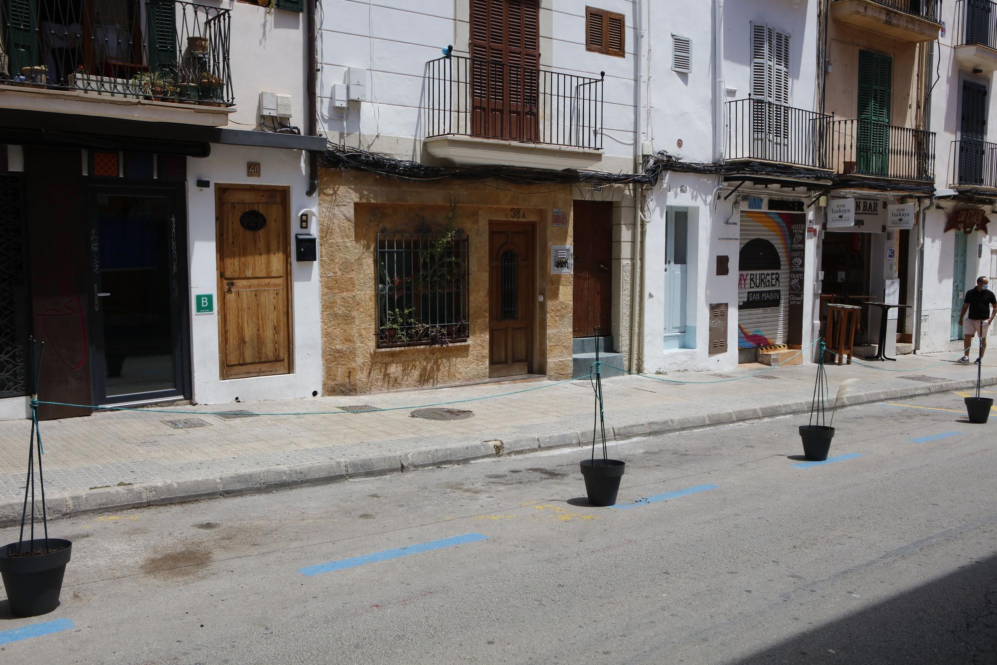 Erinnerung an die Corona-Terrassen in Palma