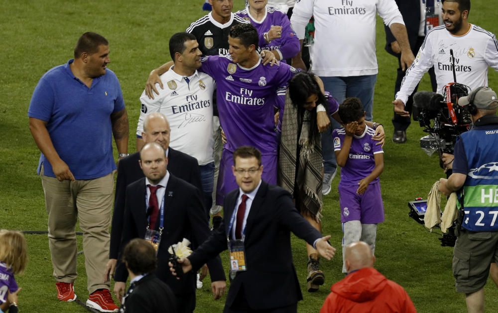 La celebración del Real Madrid tras ganar la Copa de Europ
