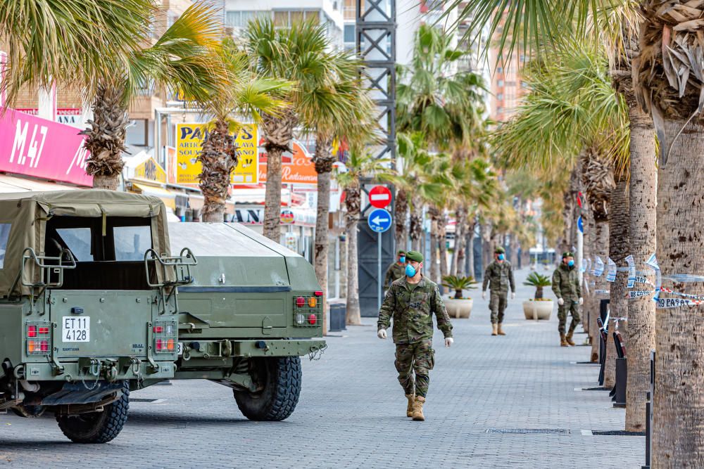 El Mando de Operaciones especiales toma Benidorm en pleno estado de alarma