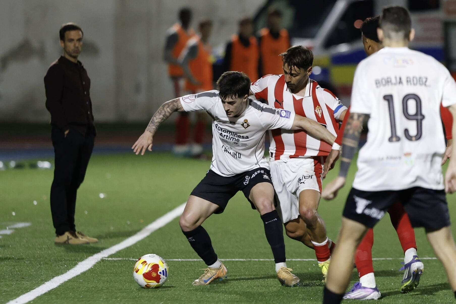 Mieres. Hermanos Antuña. Caudal-Sporting de Copa del Rey