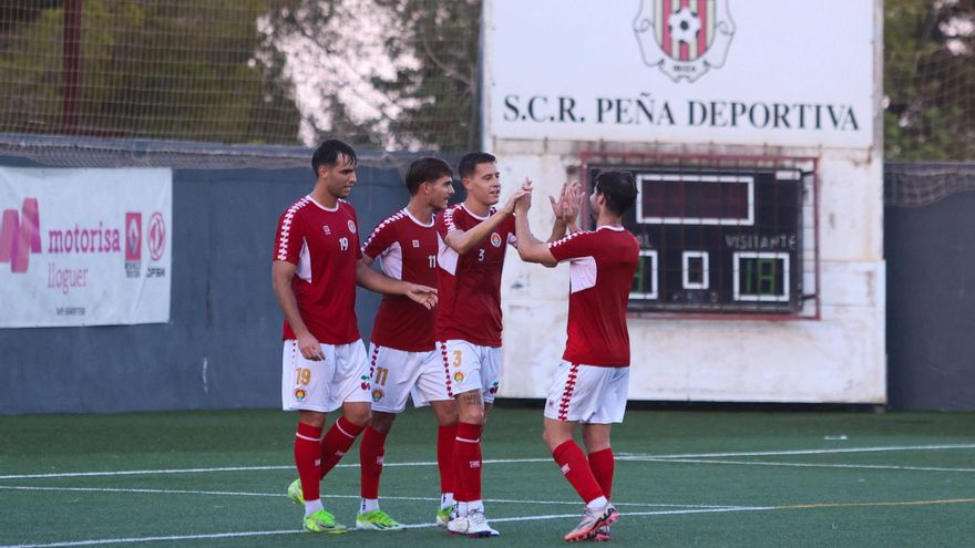 La Peña Deportiva pone el fútbol, y la SD Ibiza, los goles