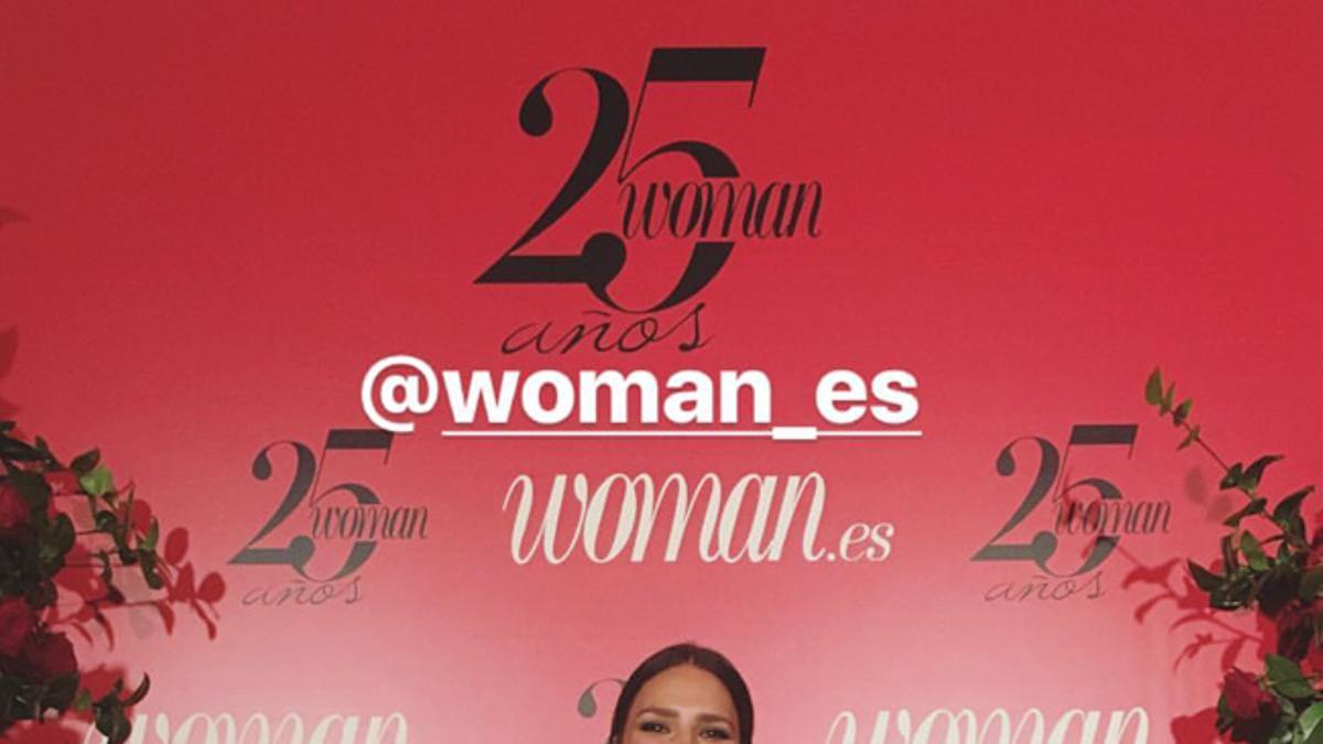 Candice Huffine en Instagram celebrando su Premio Woman
