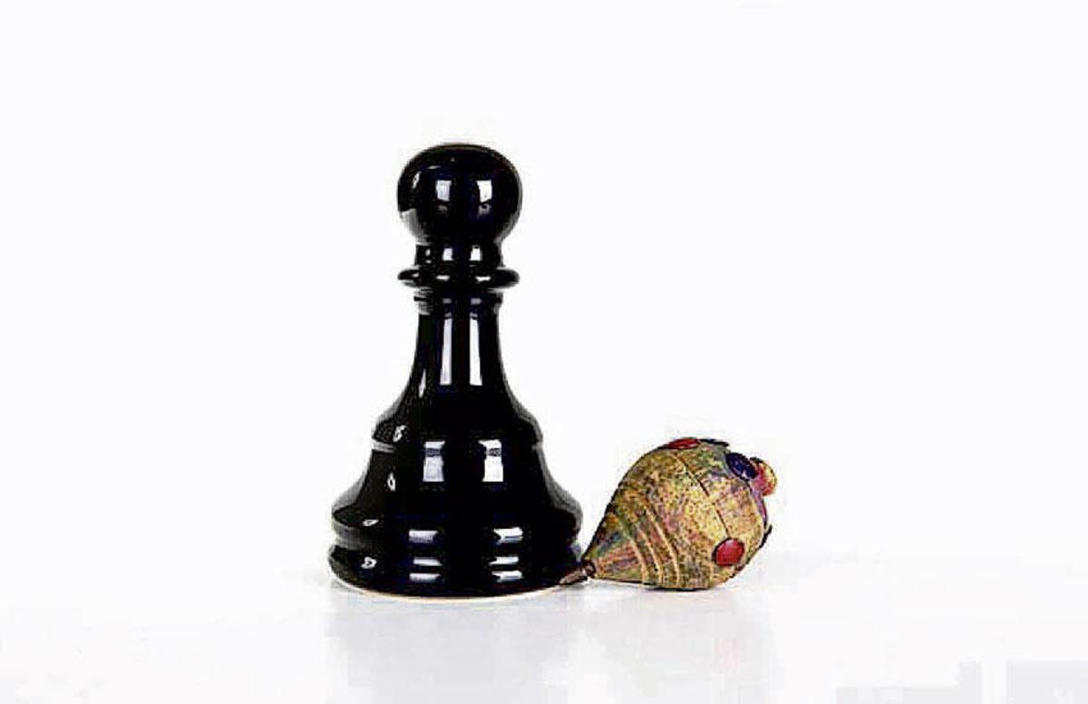 'Peón y señra', fotografía incluida en la exposición Román Montesinos.